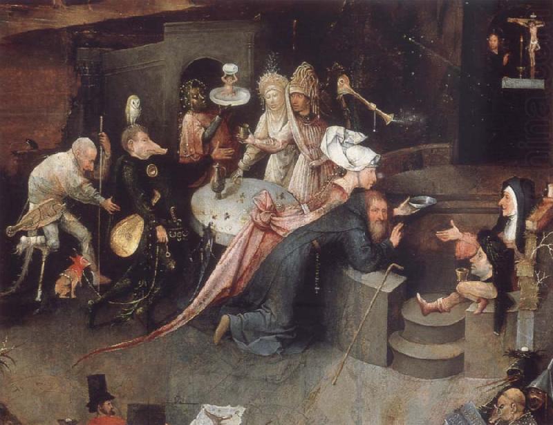 BOSCH, Hieronymus The temptation of the Bl Antonius china oil painting image